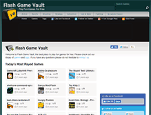 Tablet Screenshot of flashgamevault.com